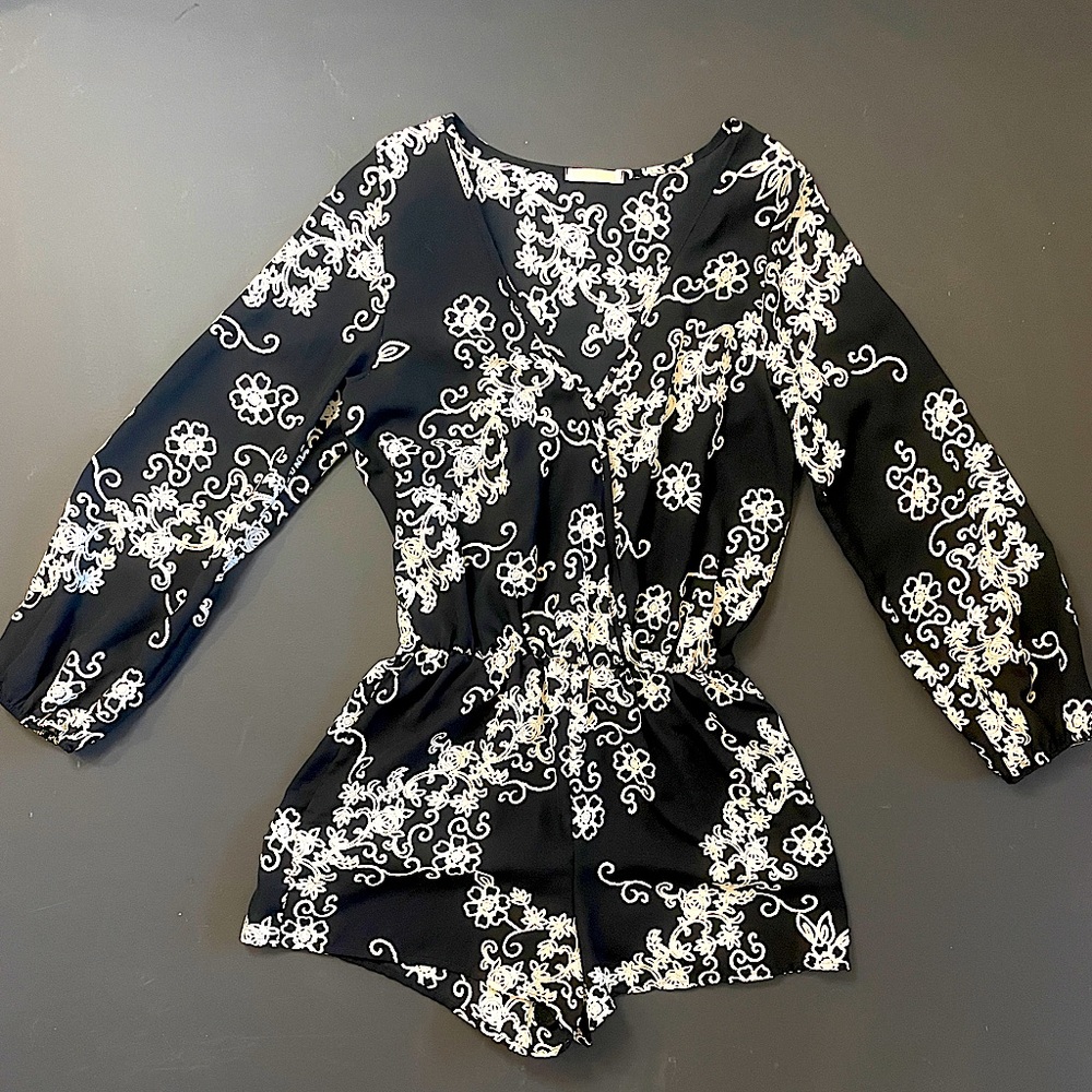 Embroidered Romper